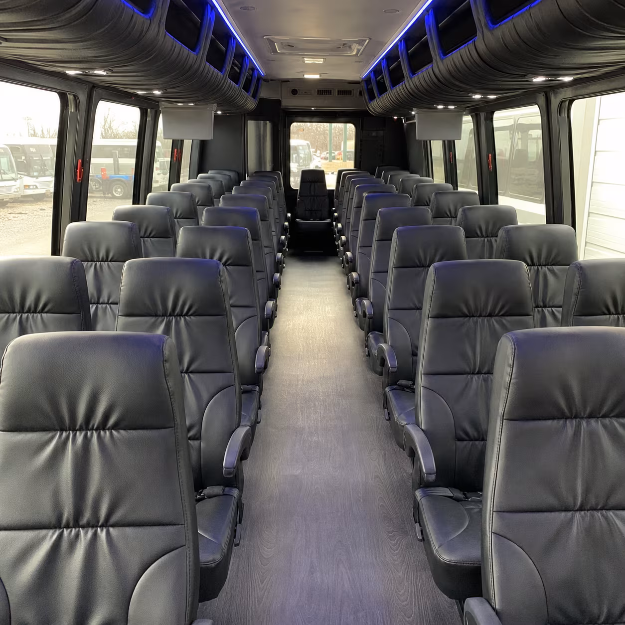 tampa 28 passenger minibus inside