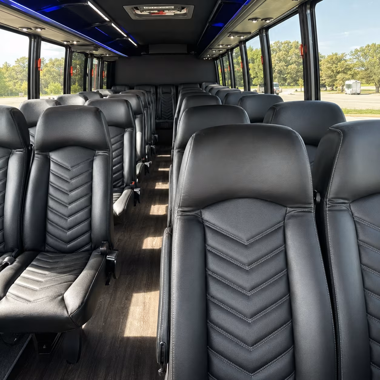 tampa 30 passenger minibus inside