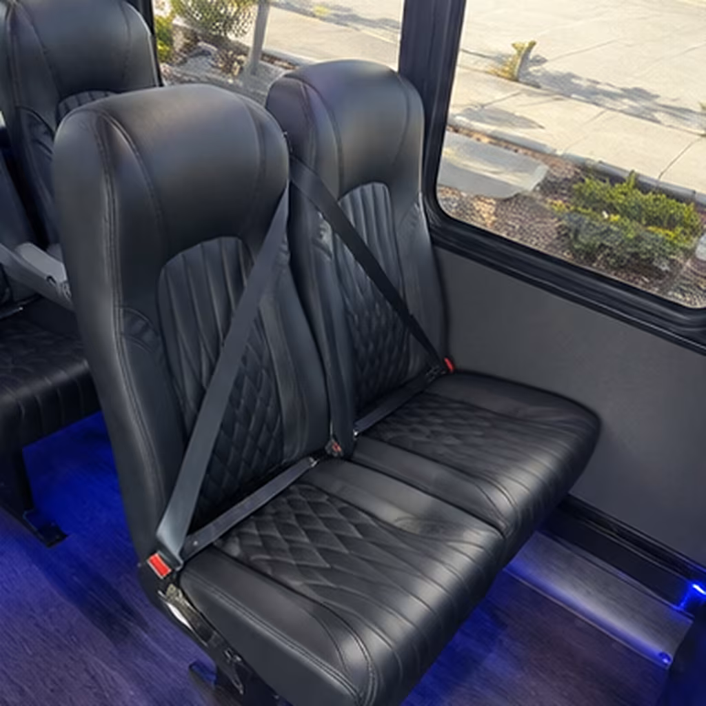 tampa 35 passenger minibus interior