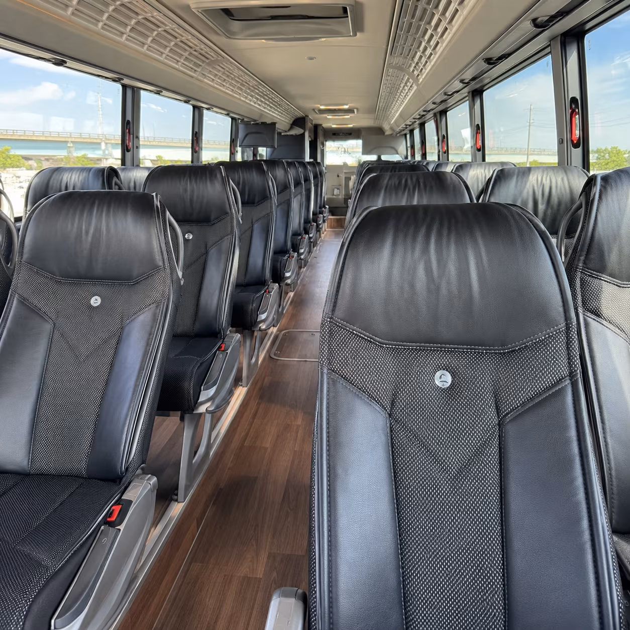tampa bus rental service area