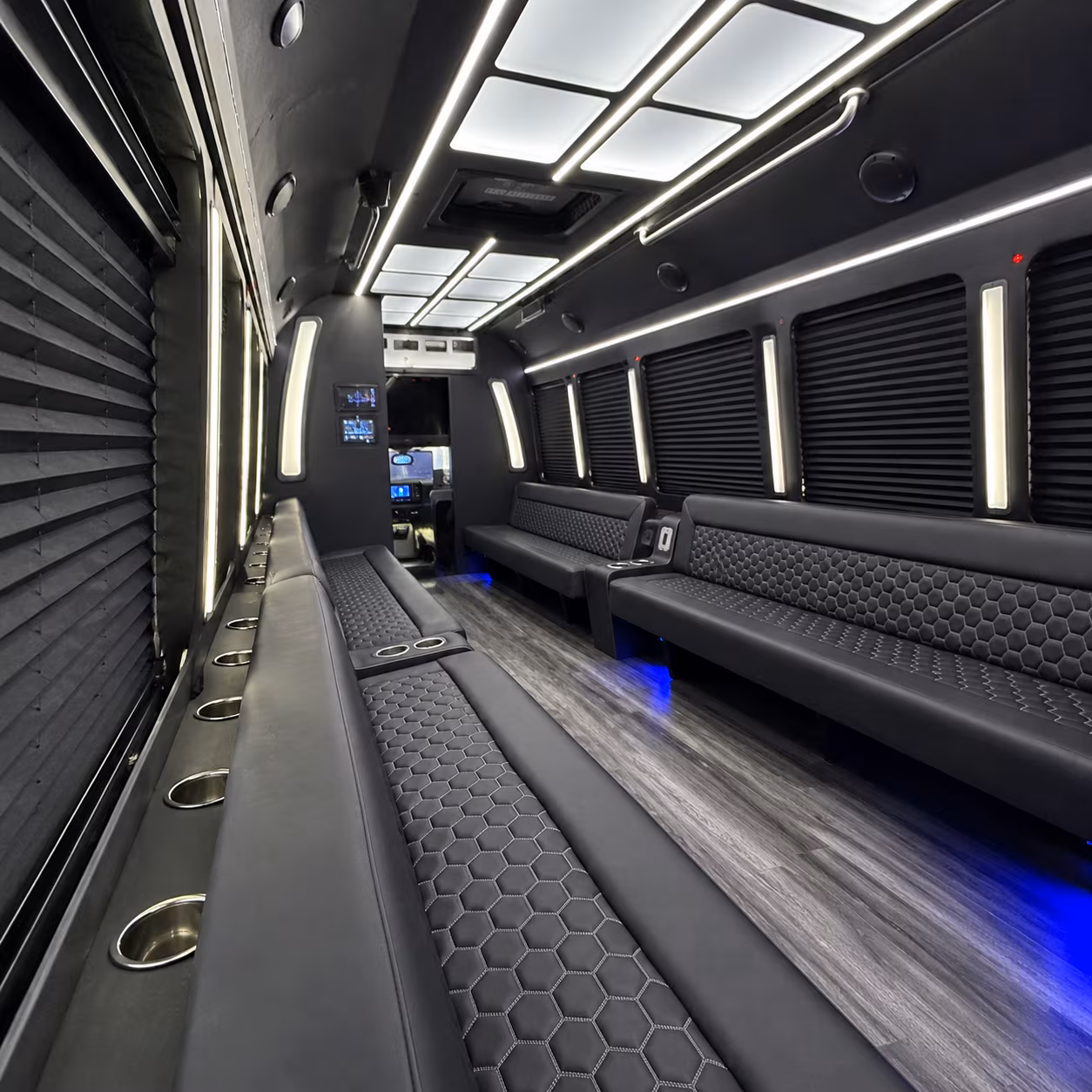tampa party bus inside