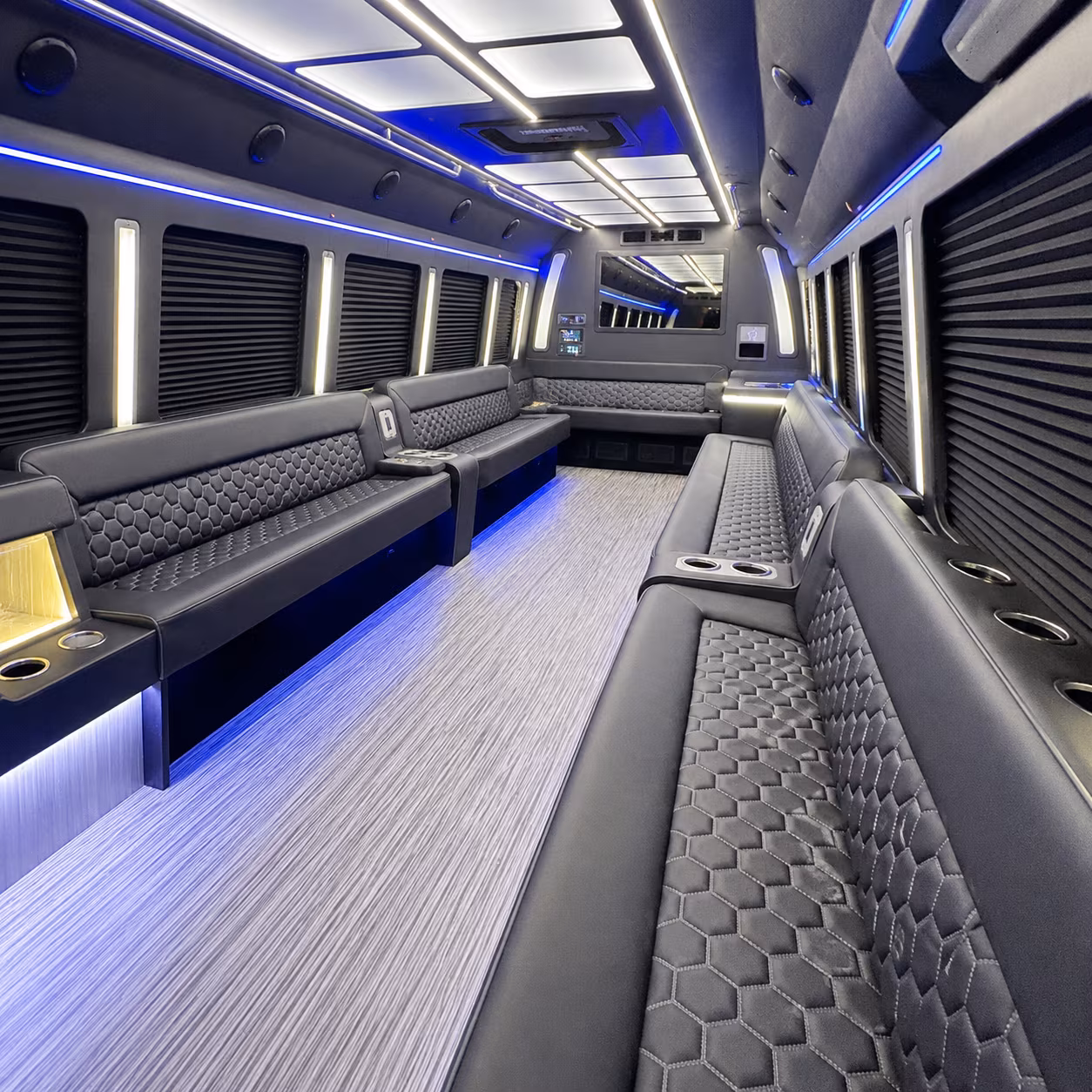 tampa party bus interior