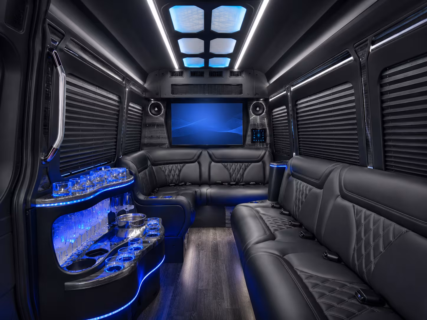 tampa sprinter limousine interior