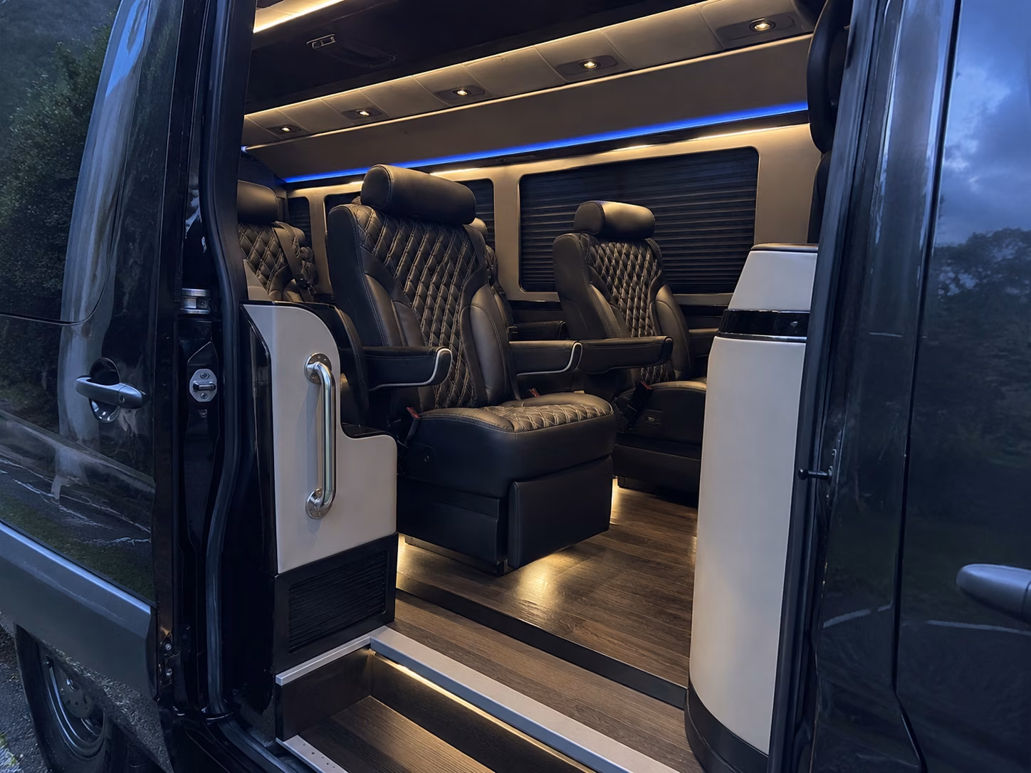 tampa sprinter van with driver inside